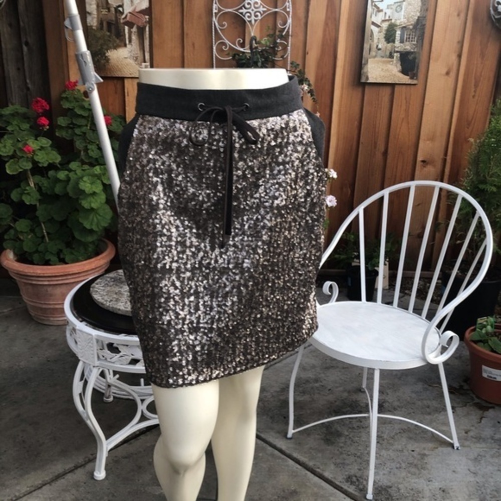 Sequined Skirt on front, sides packets - Picture 3 of 13